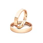 Par Argollas Matrimonio de Oro 18kt Modelo Tubo ErgoFit PORTUS 3,5mm Oro Miel - Miniatura 1