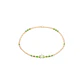Pulsera de Plata Esterlina 925 Estrella verde Bañado en Oro 14kt - Miniatura 1