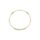 Pulsera de Plata Esterlina 925 Estrella verde Bañado en Oro 14kt - Miniatura 3