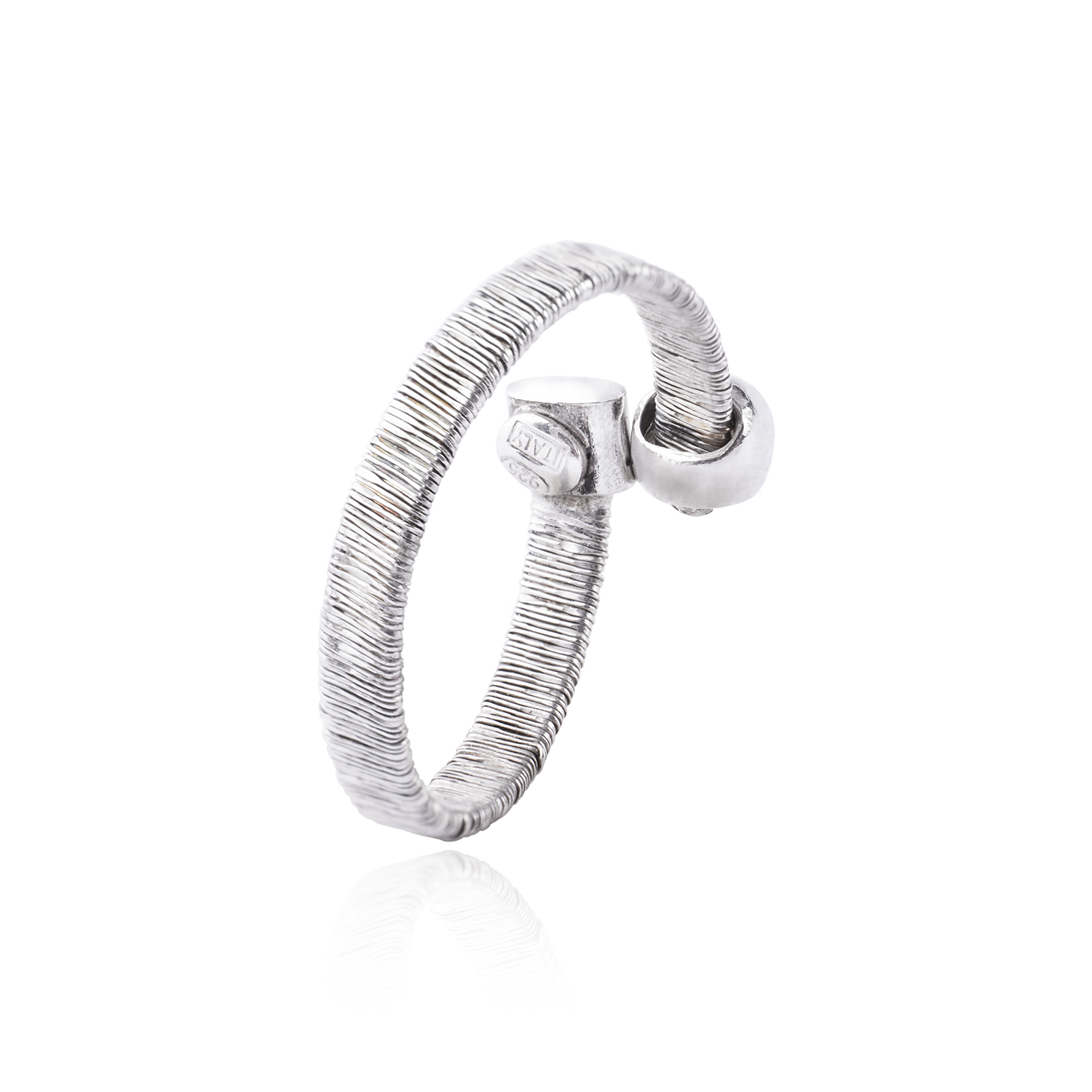 Anillo de Plata Esterlina 925 Retorcido 16 3