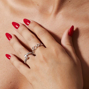 Anillo de Plata Esterlina 925 Retorcido 16