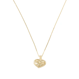 Colgante de Oro 18kt Corazon Globo Calado