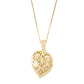 Colgante de Oro 18kt Corazon Globo Calado - Miniatura 3