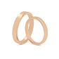 Par Argollas Matrimonio de Oro Miel 18kt Tubo Ferrada de 3,5mm - Miniatura 2