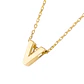 Collar de Oro 18kt Letra V - Miniatura 1