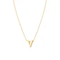 Collar de Oro 18kt Letra V - Miniatura 2