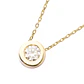 Collar de Oro 18kt con Diamantes de Punto de Luz 8 Pts Totales Corte Brillante SI/H - Miniatura 2