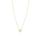 Collar de Oro 18kt con Diamantes de Punto de Luz 8 Pts Totales Corte Brillante SI/H - Miniatura 3