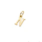 Colgante Inicial N Esencial Oro Miel 18kt - Miniatura 1