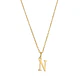 Colgante Inicial N Esencial Oro Miel 18kt - Miniatura 2