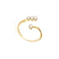 Anillo Oro a Amarillo 18kt Abierto Cuatro Circonitas - Miniatura 3