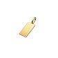 Colgante Oro Miel 18kt Placa Rectangular Lisa - Miniatura 1