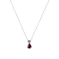Collar de Oro 18kt con Diamantes de 4 Pts Totales SI/H 40 Pts Rubí Corte Brillante - Miniatura 2