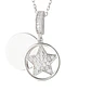 Collar de Plata Esterlina 925 Estrella Circulo - Miniatura 2