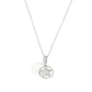 Collar de Plata Esterlina 925 Estrella Circulo - Miniatura 3