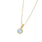 Colgante Oro Miel 18kt Sol con Garras de Aguamarina 5mm - Miniatura 2