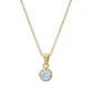 Colgante Oro Miel 18kt Sol con Garras de Aguamarina 5mm - Miniatura 3