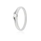 Anillo Compromiso Oro Blanco 18kt  Milán 1x12ptos Diamante - Miniatura 1