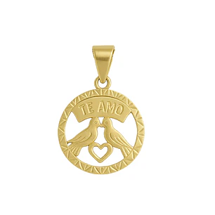 Colgante Oro 18kt Pajaritos 