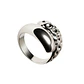 Anillo de Plata Esterlina 925 Superficie Lunar - Miniatura 3