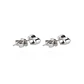 Aros Oro Blanco 18kt Corazón con Diamantes 14pts Total SI/H - Miniatura 2