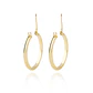Aros de Oro 18kt Argolla Biselada 20mm - Miniatura 2