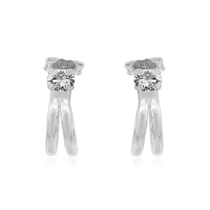Aros de Plata Esterlina 925 Doble Argollas