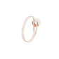 Anillo Oro Miel 18kt Moderno Circón 6mm - Miniatura 3