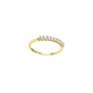 Anillo Oro Amarillo 14kt Nueve Circonitas 2MM - Miniatura 3
