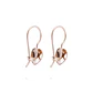 Aros Oro Miel 18kt  Corazón Rigido Mediano - Miniatura 3