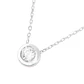 Collar de Oro Blanco 18kt con Diamantes de Punto de Luz 12 Pts Corte Brillante SI/H - Miniatura 2