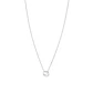 Collar de Oro Blanco 18kt con Diamantes de Punto de Luz 12 Pts Corte Brillante SI/H - Miniatura 3