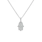 Collar de Oro 18kt con Diamantes Mano de Fatima 15 Pts Totales SI/H Corte Brillante - By Danielle Costantini - Miniatura 2