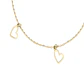 Pulsera Oro Amarillo 18kt Corazones Colgantes - Miniatura 3