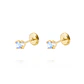Aros de Oro 18kt Agua Marina de 2,5mm - Miniatura 1