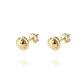 Aros de Oro 18kt Agua Marina de 2,5mm - Miniatura 3