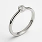Anillo Oro Blanco 18kt Circonita - Miniatura 2
