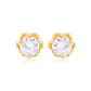 Aros de Oro 18kt Circonita de 3mm con Seis grifas - Miniatura 1