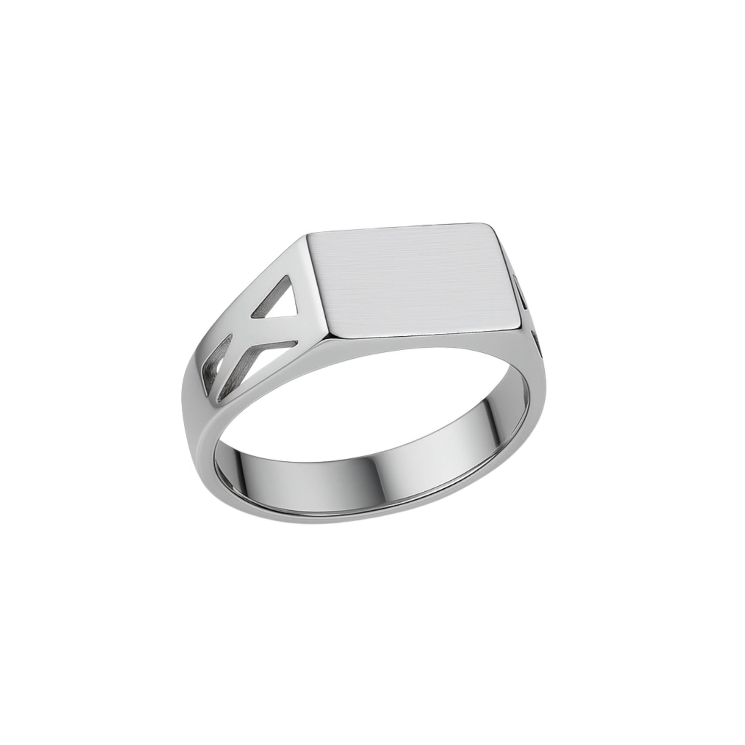 Anillo Oro 18kt Sello Calado 9