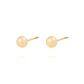 Aros de Oro 18kt bola 5,0mm Tornillo Hilo Tope - Miniatura 2