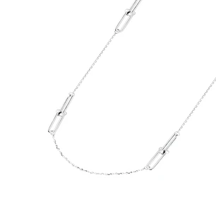Collar de Plata Esterlina 925 Cuatro Enlazados