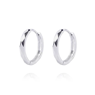 Aros de Oro 18kt Argollitas blancas