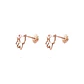 Aros Oro Miel 18kt Gato - Miniatura 1