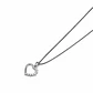 Colgante Oro Blanco 18kt Corazón 1/2 Circonita - Miniatura 2