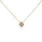 Collar Oro Amarillo 18kt Diamantes de 5 Pts Mano de Fátima - Miniatura 2