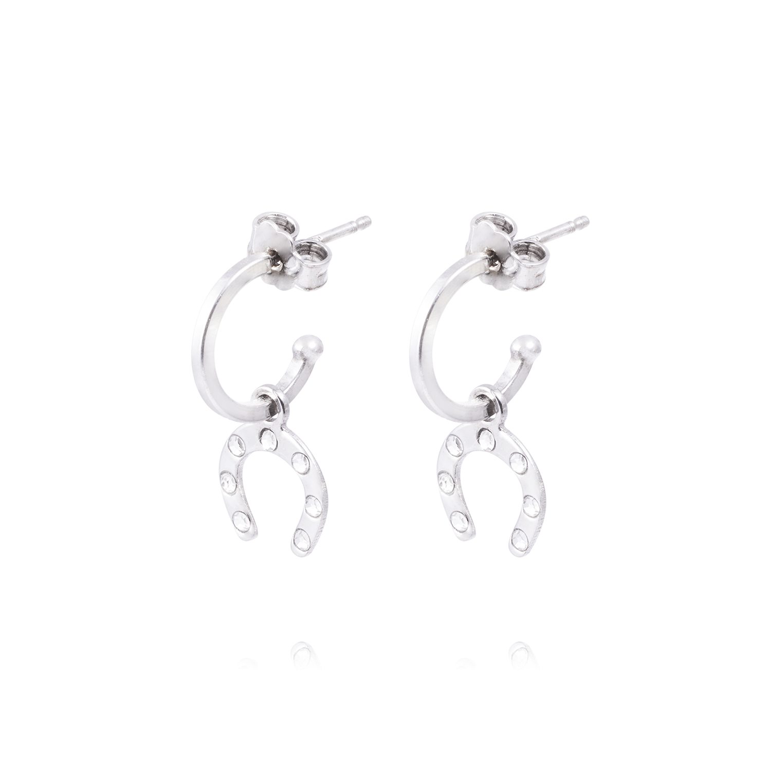 Aros de Plata Esterlina 925 Argollas Herraduras 1