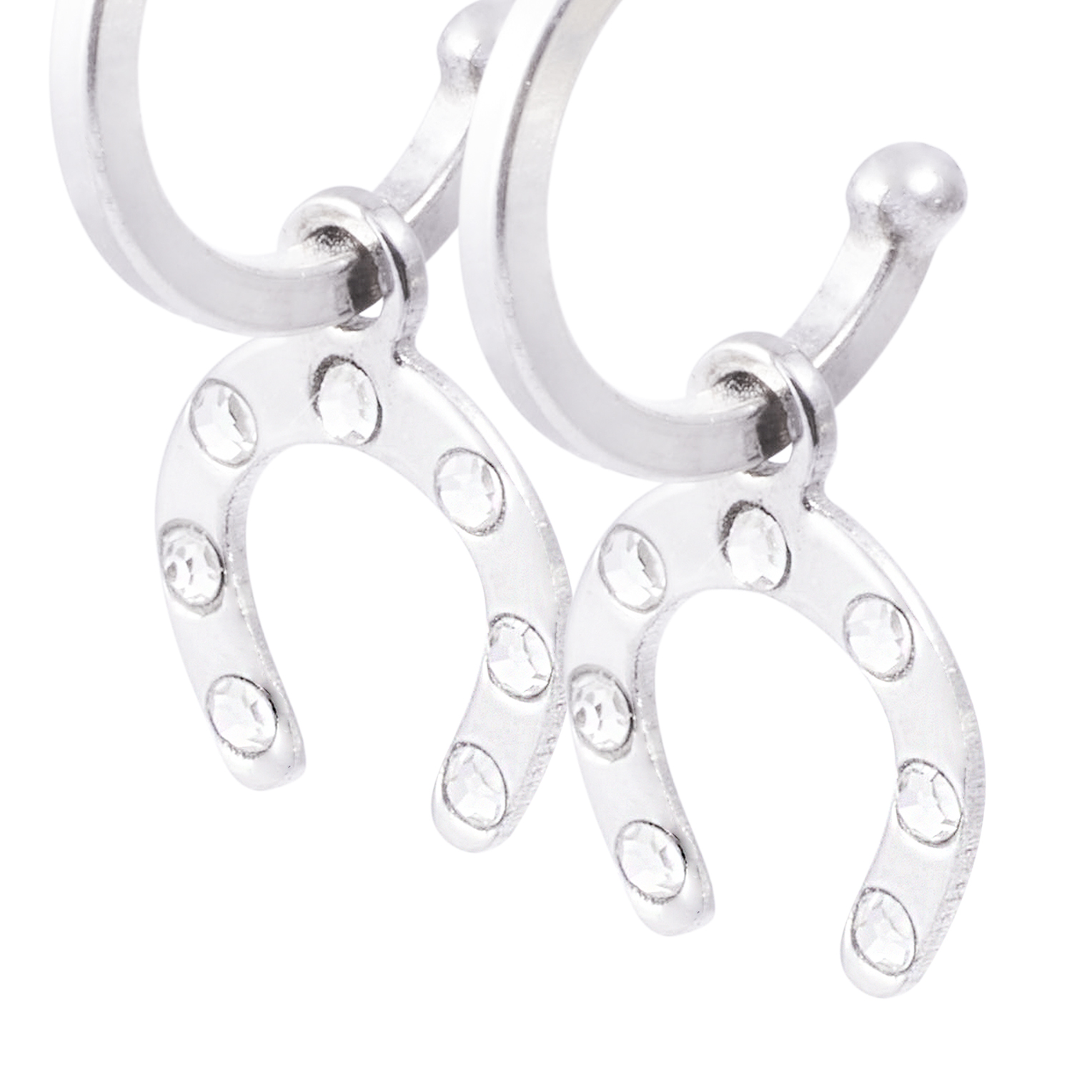 Aros de Plata Esterlina 925 Argollas Herraduras 2