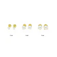 Aros de Oro 18kt Perla Cultivada 4 Grifas 5,0mm - Miniatura 3