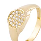 Anillo de Oro 18kt Sello Circon 1263 - Miniatura 2