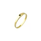 Anillo Oro 18kt Platino Minimalista Plano Circonita - Miniatura 1